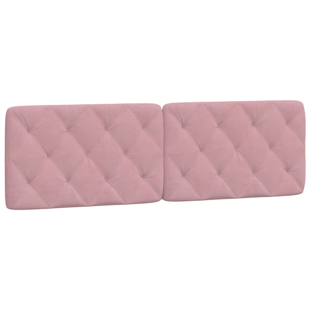 Letto con Materasso Rosa 160x200 cm in Velluto - homemem39