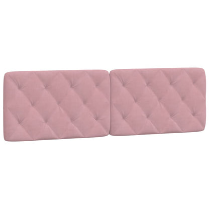 Letto con Materasso Rosa 160x200 cm in Velluto - homemem39