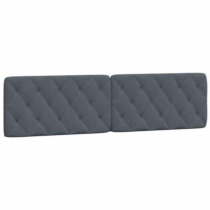 Letto con Materasso Grigio Scuro 200x200 cm Velluto - homemem39