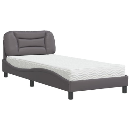 Letto con Materasso Hvar Grgio 80x200 cm in Similpelle | homemem39