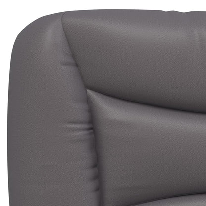 Letto con Materasso Hvar Grgio 80x200 cm in Similpelle | homemem39