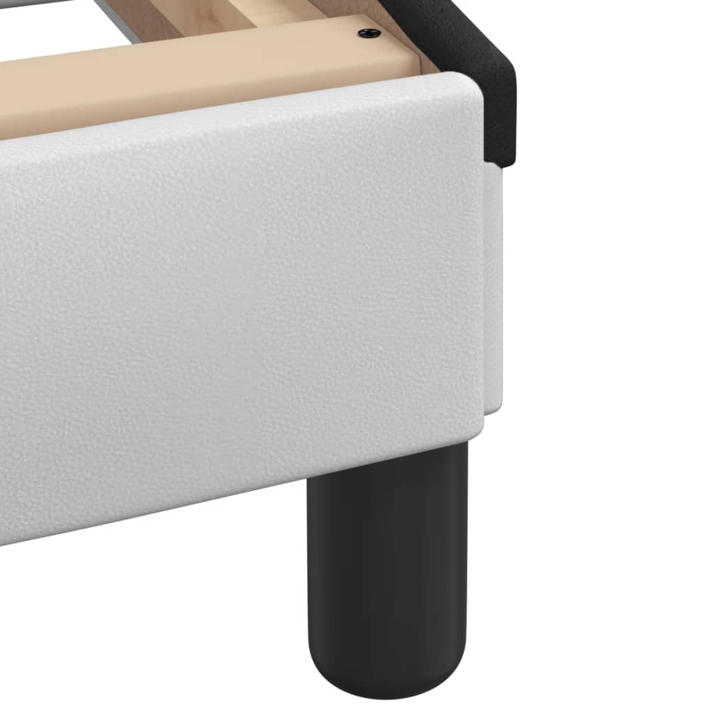 Letto con Materasso Hvar Nero e Bianco 80x200 cm in Similpelle - homemem39