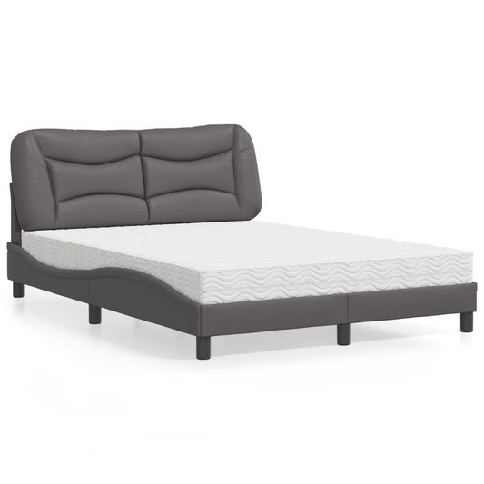 Letto con Materasso Hvar Grigio 120x200 cm in Similpelle | homemem39