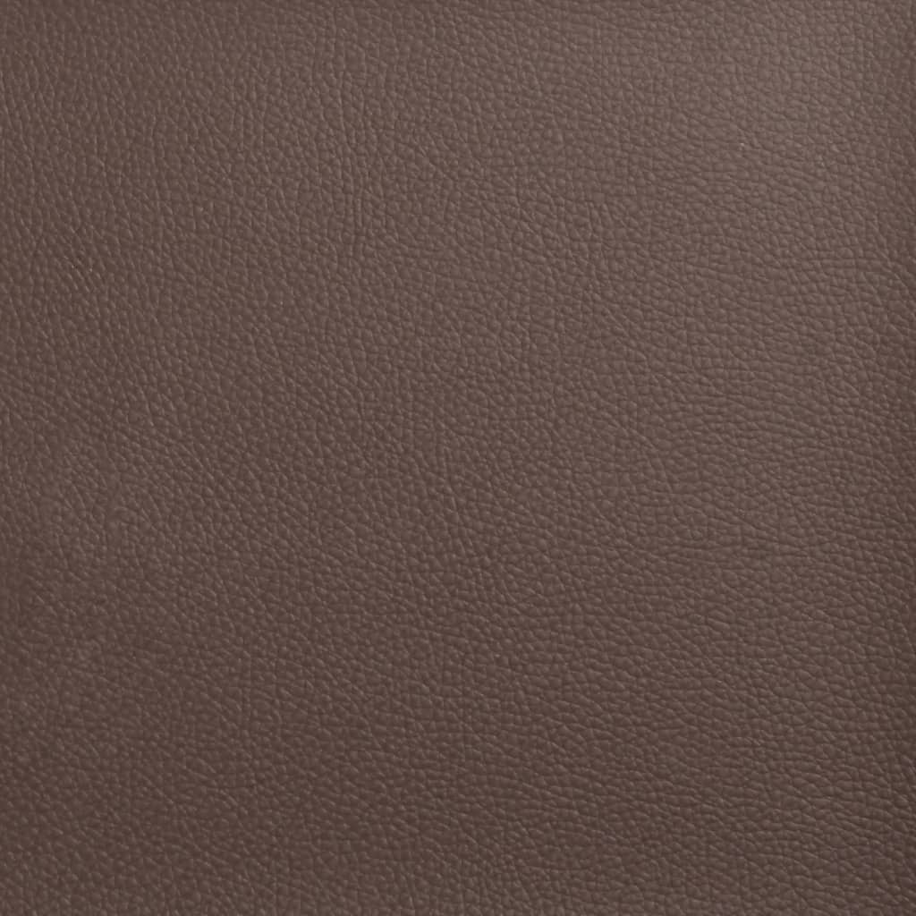 Letto con Materasso Hvar Marrone 140x200cm in Similpelle - homemem39