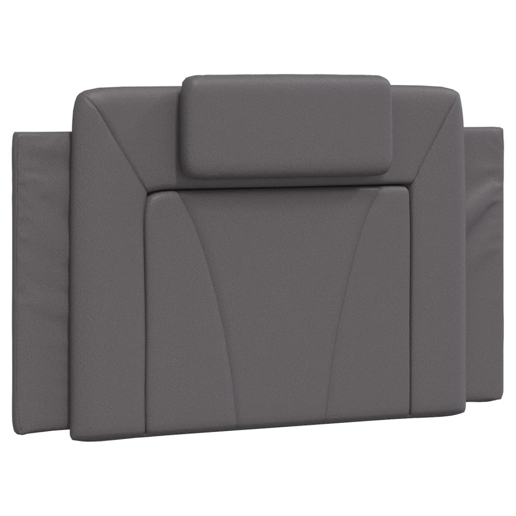 Letto Viana con Materasso Grigio 90x190 cm in Similpelle | homemem39