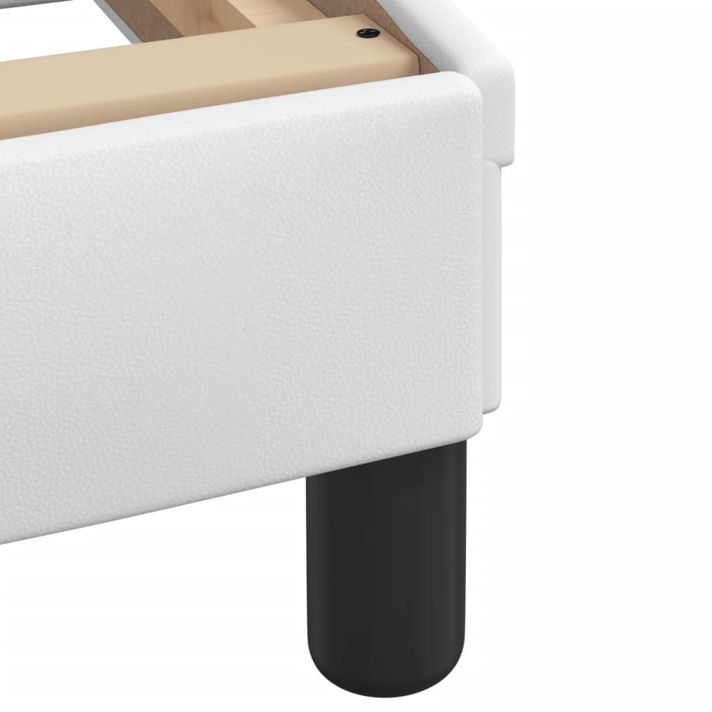 Letto Viana con Materasso Bianco 160x200 cm in Similpelle - homemem39