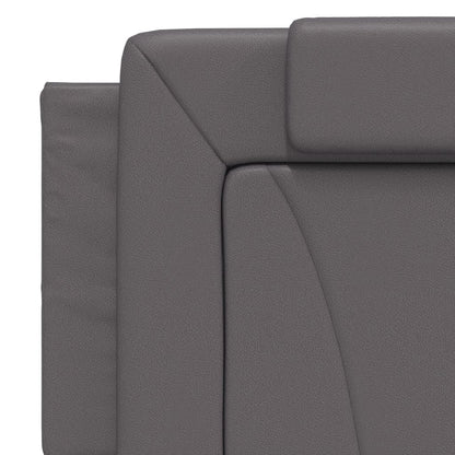 Letto Viana con Materasso Grigio 160x200 cm in Similpelle | homemem39
