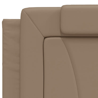 Letto Viana con Materasso Cappuccino 200x200cm Similpelle - homemem39
