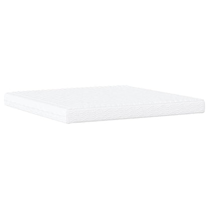 Letto Viana con Materasso Nero e Bianco 200x200cm in Similpelle