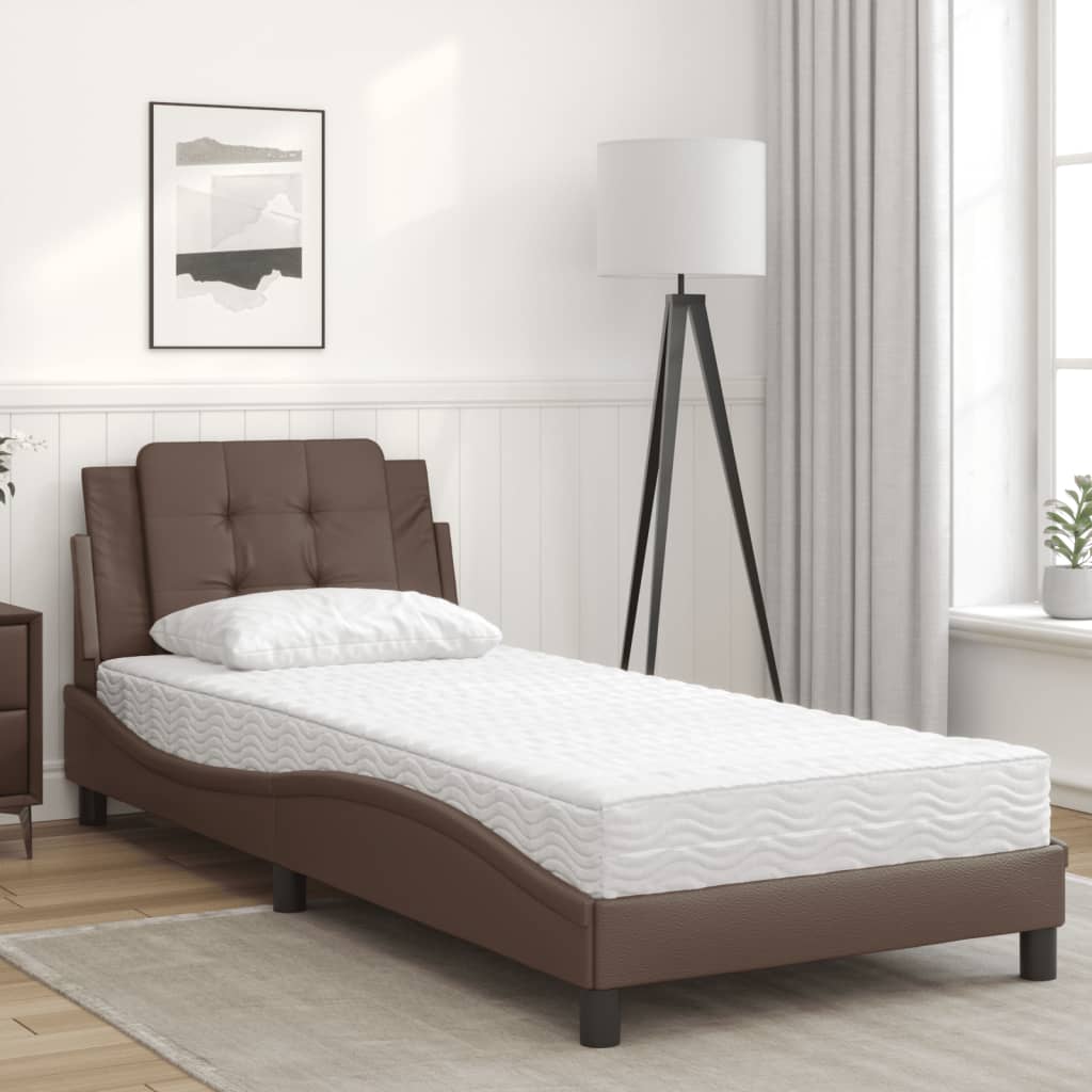 Giroletto senza Materasso Zadar Marrone 80x200 cm in Similpelle | homemem39