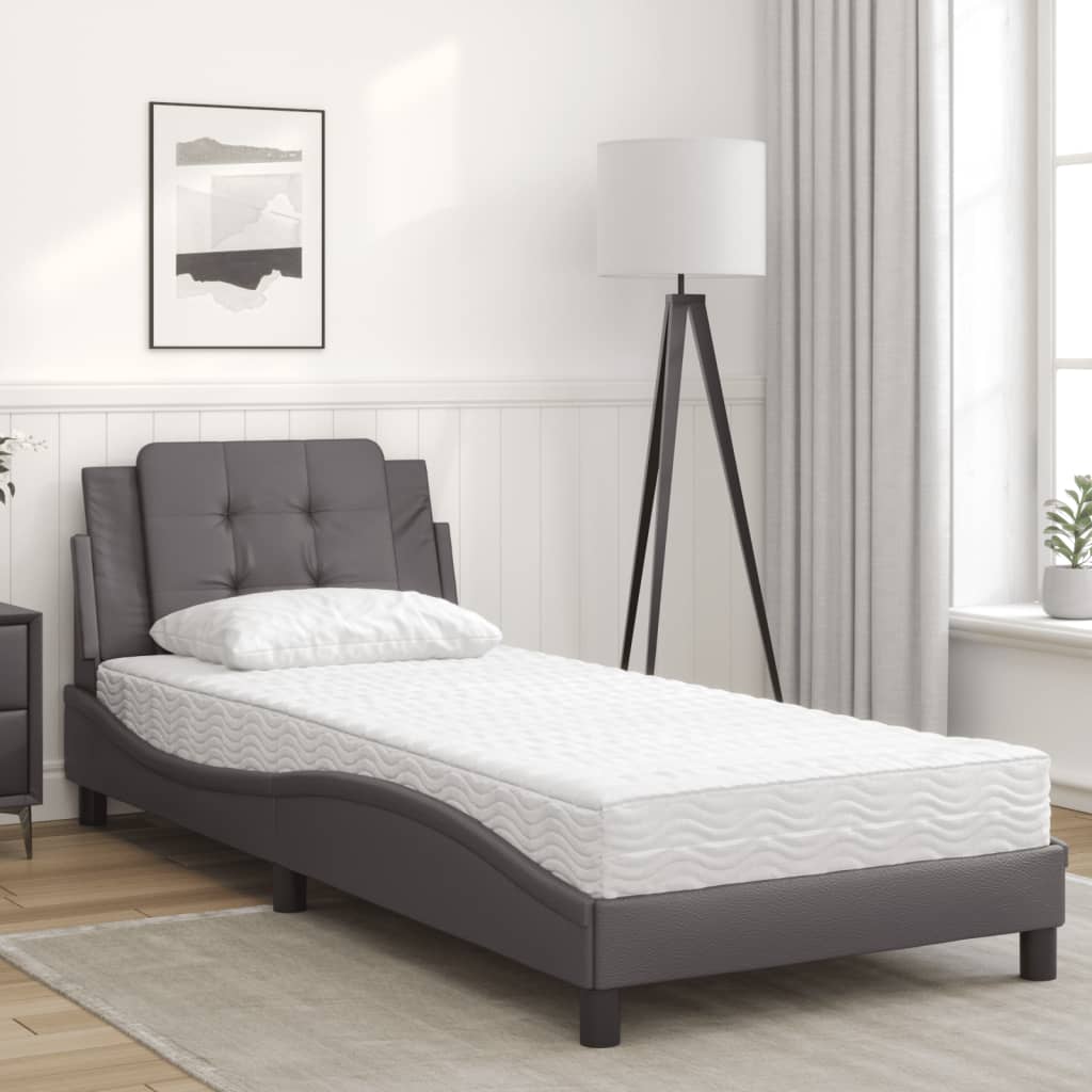 Giroletto senza Materasso Zadar Grgio 90x200 cm in Similpelle | homemem39
