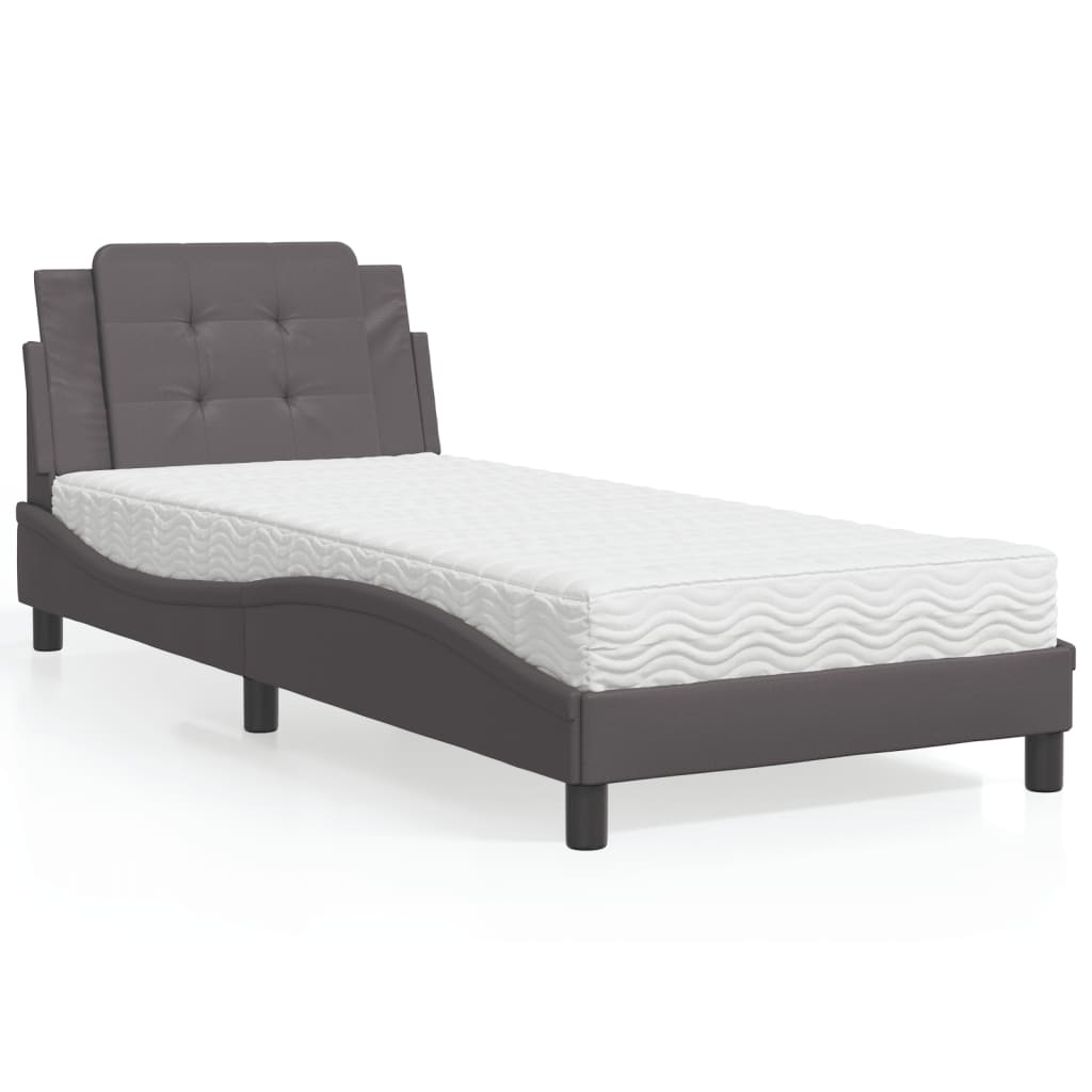 Giroletto senza Materasso Zadar Grgio 90x200 cm in Similpelle