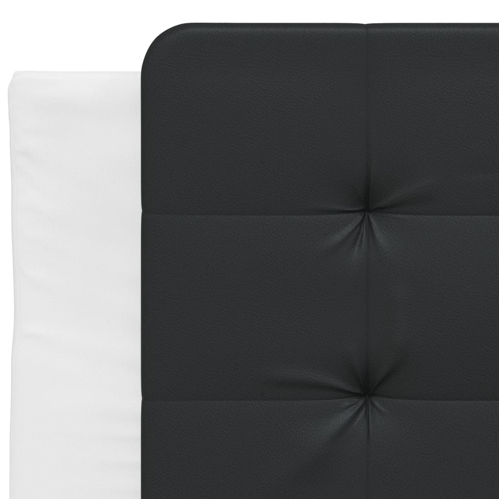 Giroletto senza Materasso Zadar Nero e Bianco 90x200 cm in Similpelle