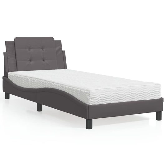 Giroletto senza Materasso Zadar Grigio 100x200 cm in Similpelle | homemem39