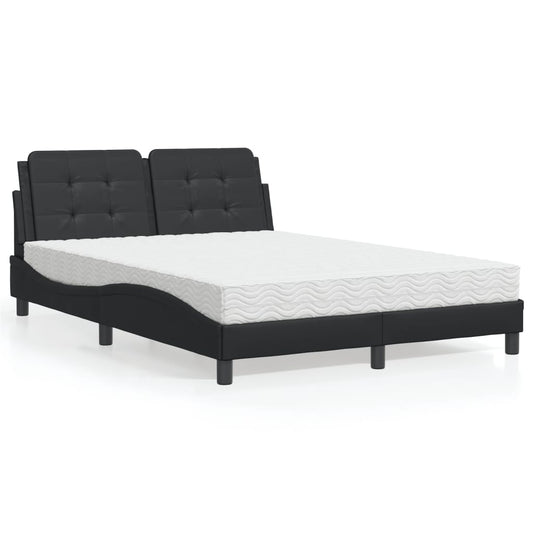 Giroletto senza Materasso Zadar Nero 120x200 cm in Similpelle | homemem39