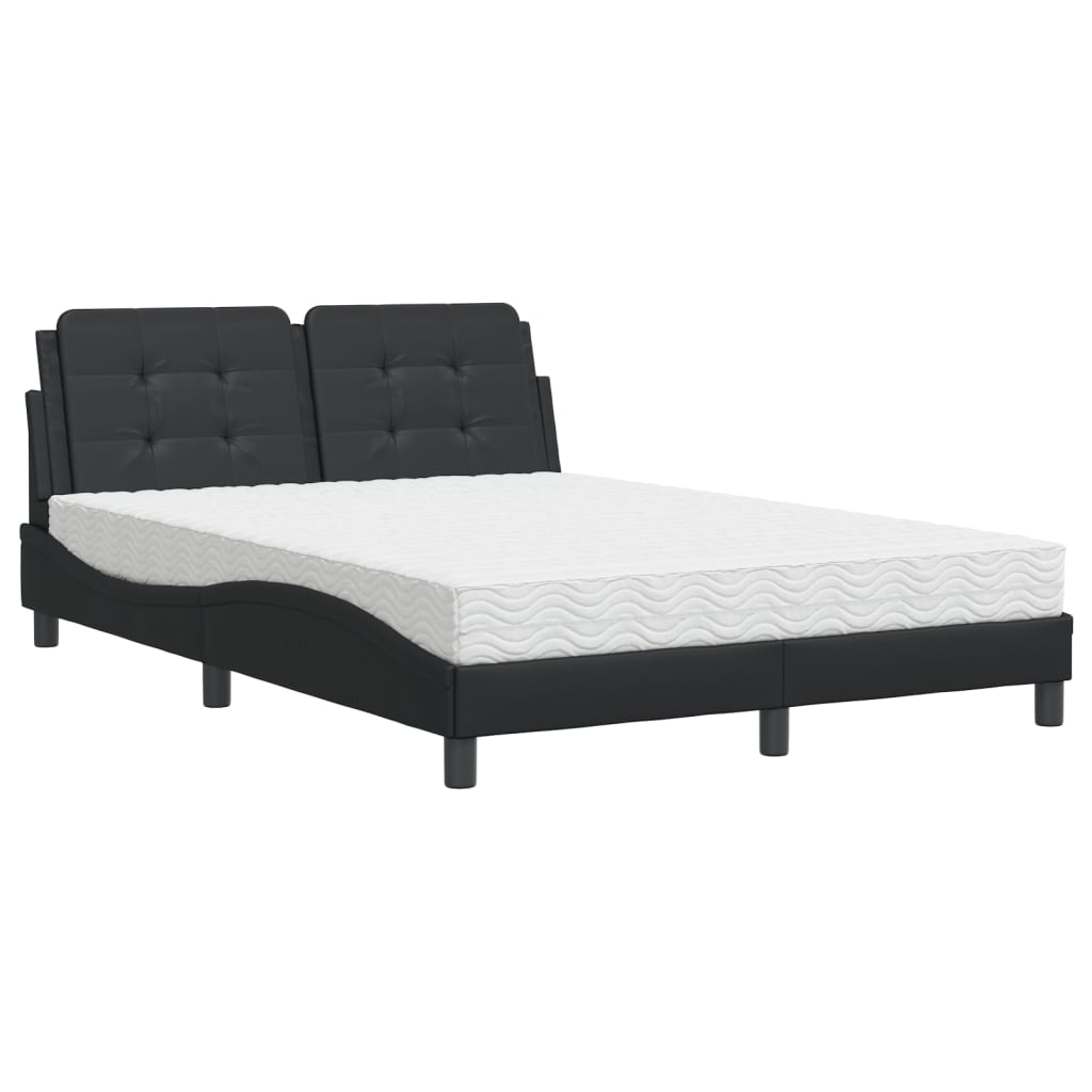 Giroletto senza Materasso Zadar Nero 140x190 cm in Similpelle | homemem39
