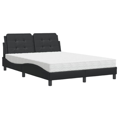 Giroletto senza Materasso Zadar Nero 140x190 cm in Similpelle | homemem39