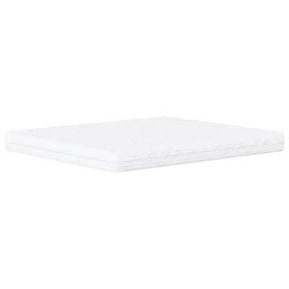 Letto con Materasso Zadar Bianco 160x200 cm in Similpelle | homemem39