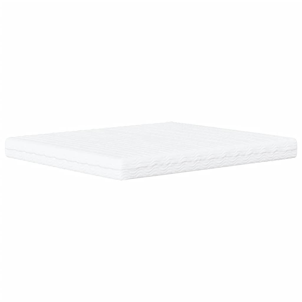 Letto con Materasso Zadar Bianco e Nero 160x200cm Similpelle