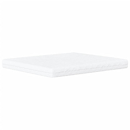 Letto con Materasso Zadar Bianco e Nero 160x200cm Similpelle