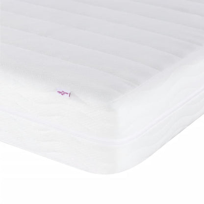 Letto con Materasso Zadar Bianco e Nero 160x200cm Similpelle