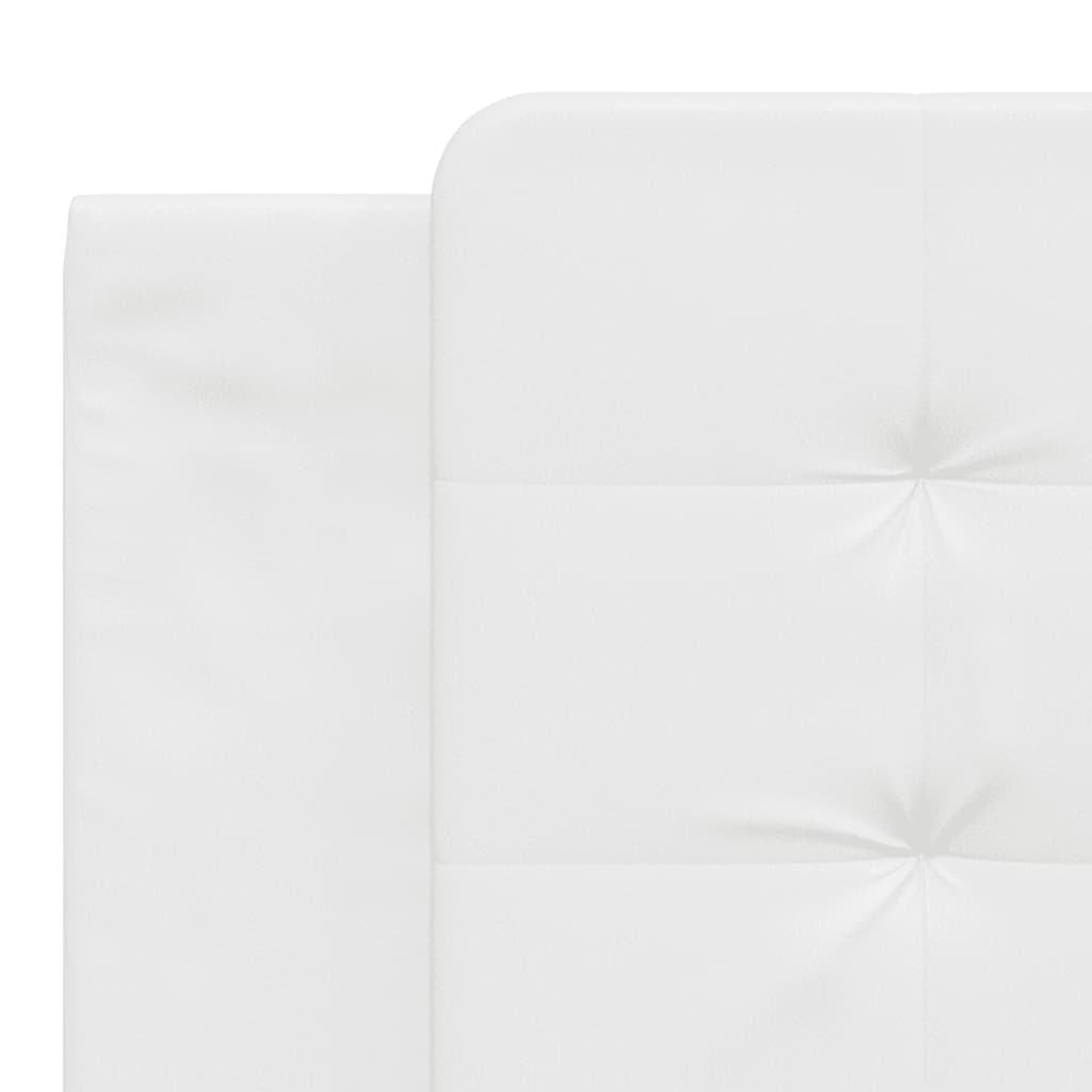 Letto con Materasso Zadar Bianco 180x200 cm in Similpelle - homemem39