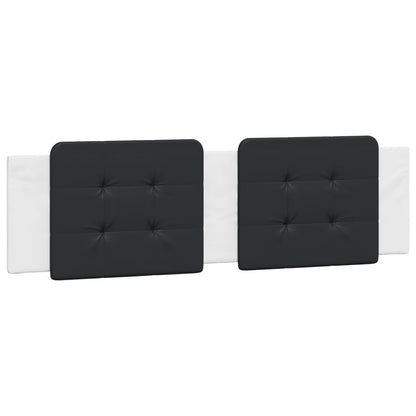 Letto con Materasso Zadar Bianco e Nero 180x200cm Similpelle - homemem39