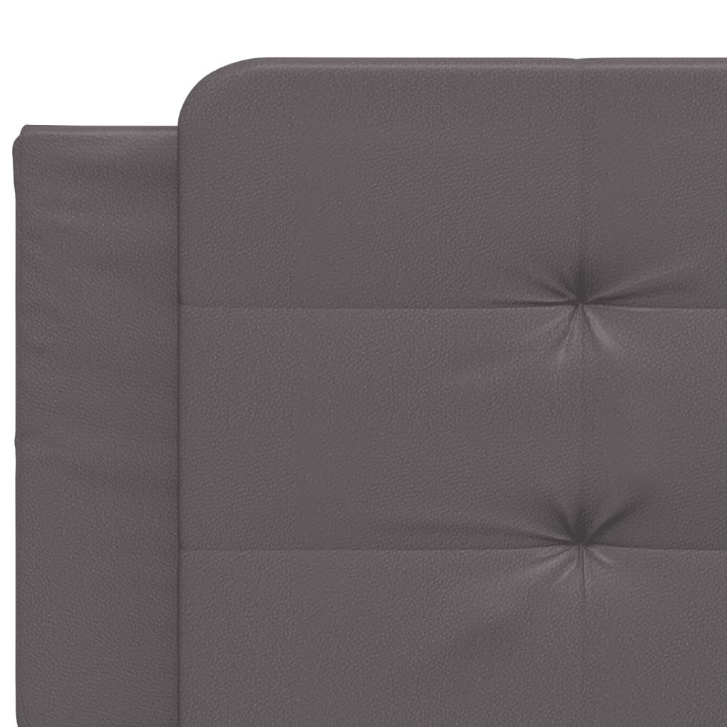 Letto con Materasso Zadar Grigio 200x200 cm in Similpelle | homemem39