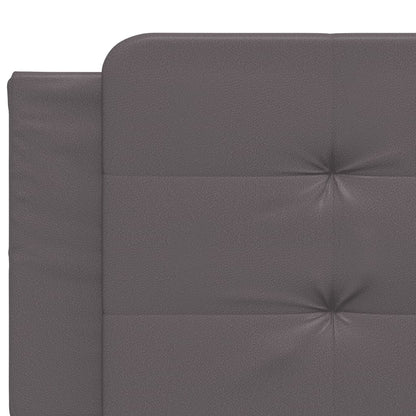 Letto con Materasso Zadar Grigio 200x200 cm in Similpelle | homemem39