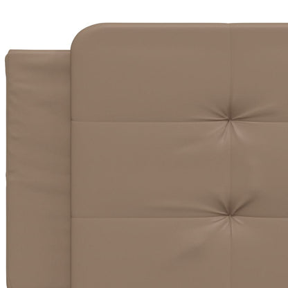 Letto con Materasso Zadar Cappuccino 200x200cm Similpelle - homemem39