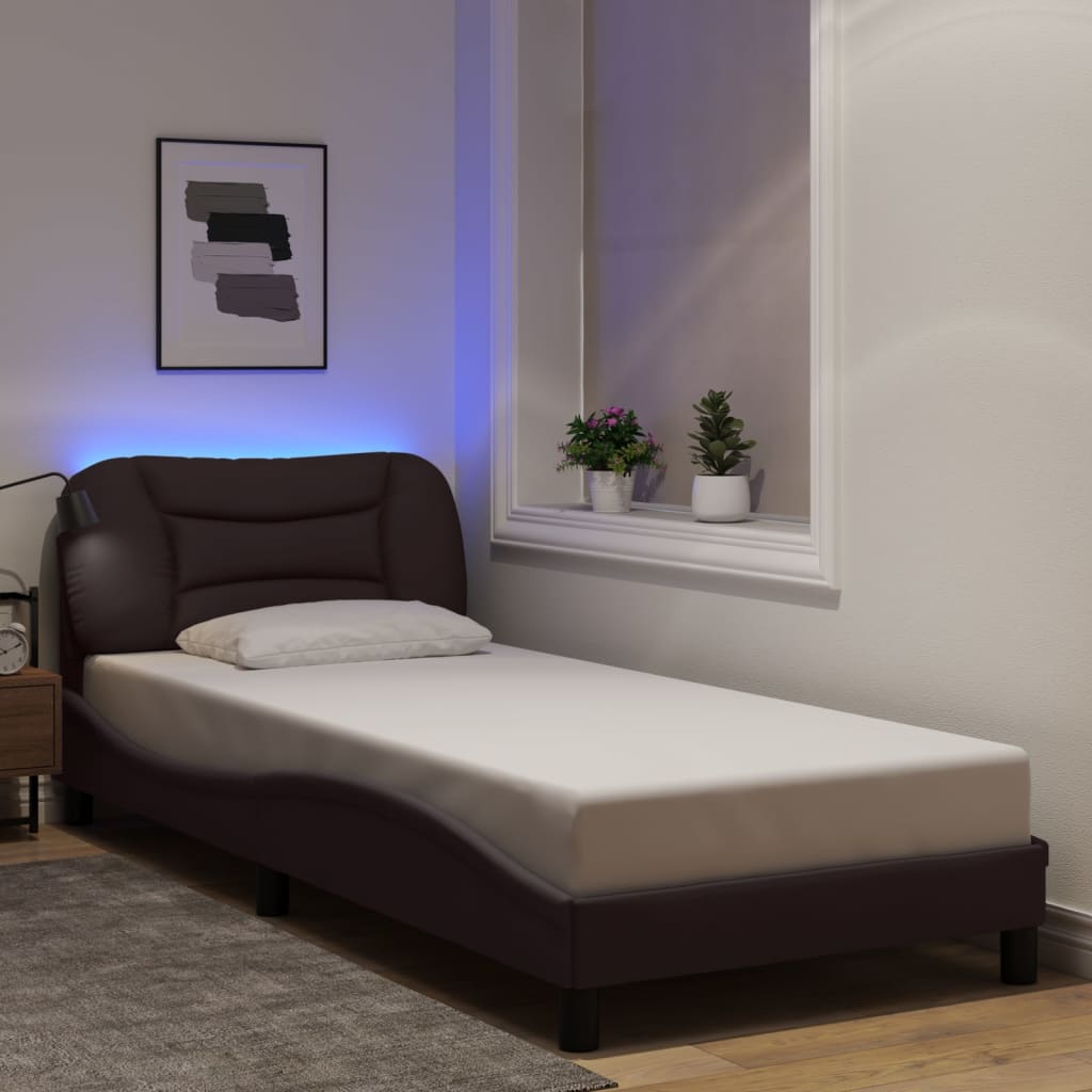Giroletto con LED senza Materasso Hvar 80x200 cm Tessuto