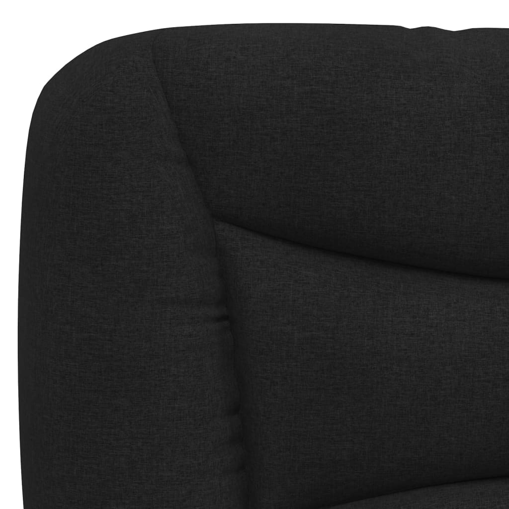 Giroletto con LED senza Materasso Hvar Nero 90x190cm in Tessuto