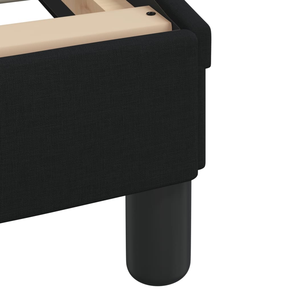 Giroletto con LED senza Materasso Hvar Nero 140x190 cm Tessuto