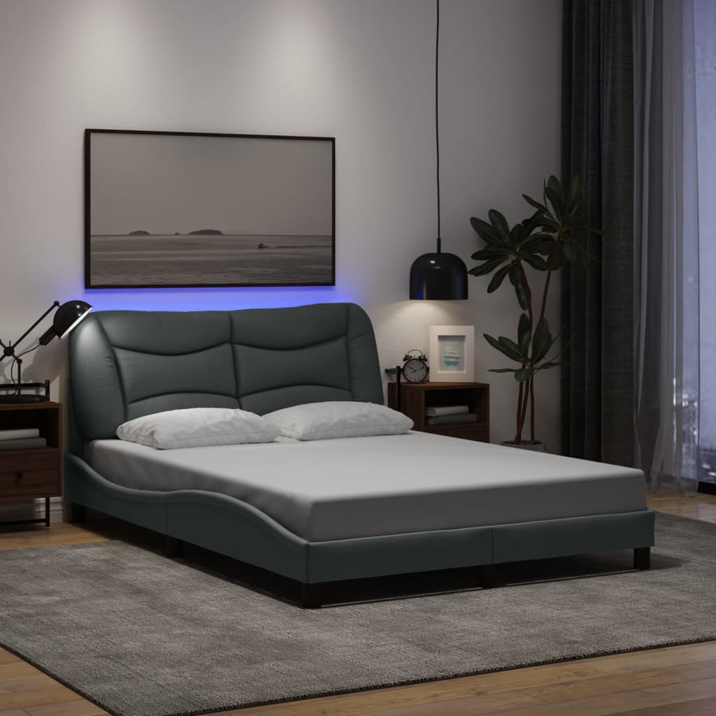 Giroletto con LED senza Materasso Hvar 140x200 cm Tessuto