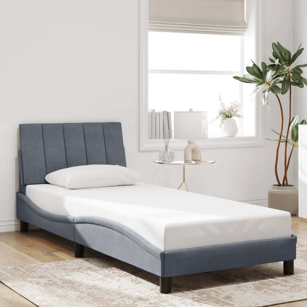 Giroletto con LED senza Materasso Hanko Grigio Scuro 80x200 cm