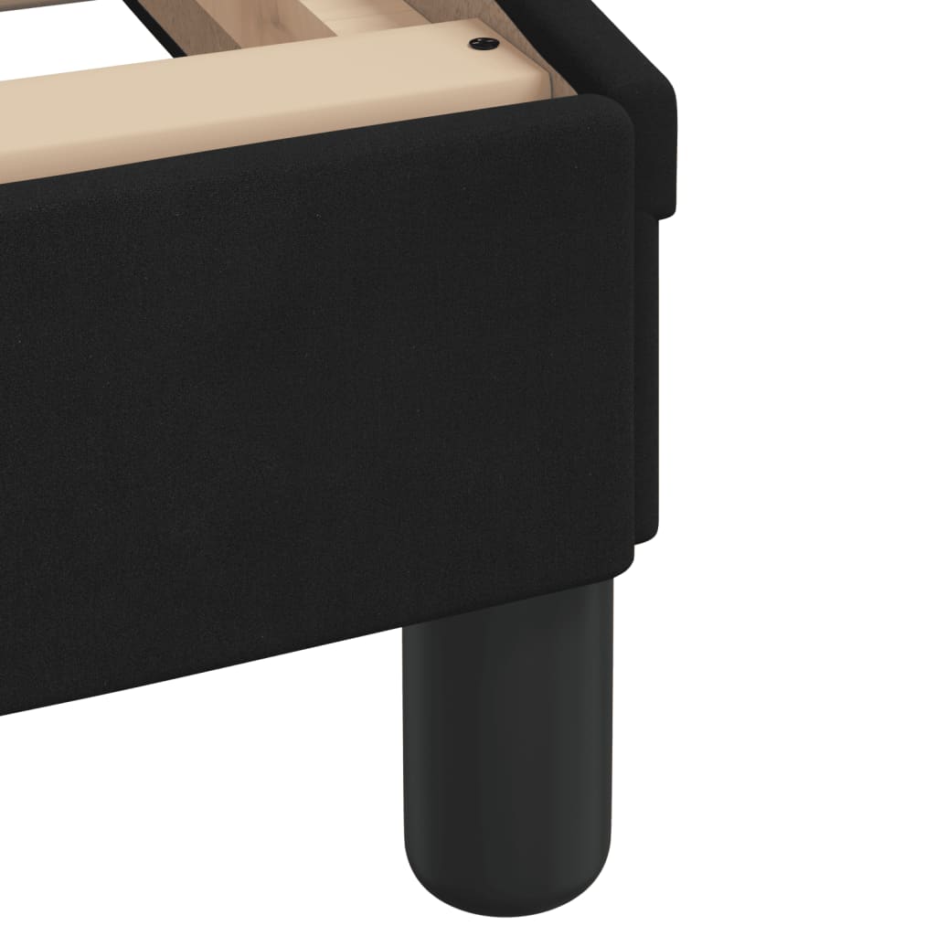 Giroletto con LED senza Materasso Hanko Nero 80x200 cm Velluto