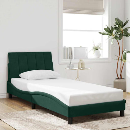 Giroletto con LED senza Materasso Hanko Verde Scuro 80x200 cm