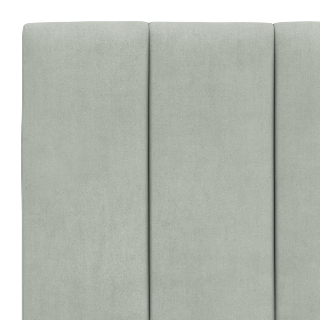 Giroletto con LED senza Materasso Hanko Grigio Chiaro 90x190 cm