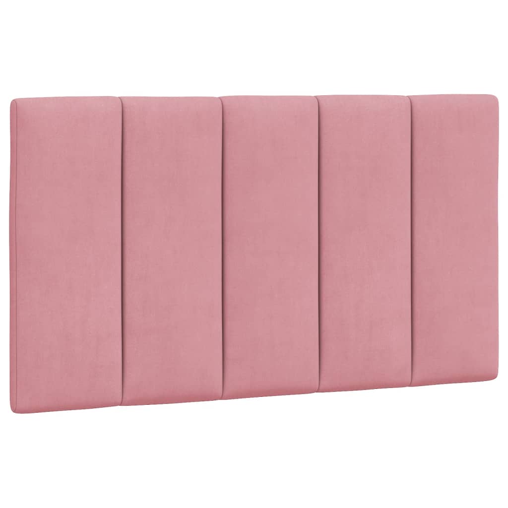 Giroletto con LED senza Materasso Hanko Rosa 90x190 cm in Velluto
