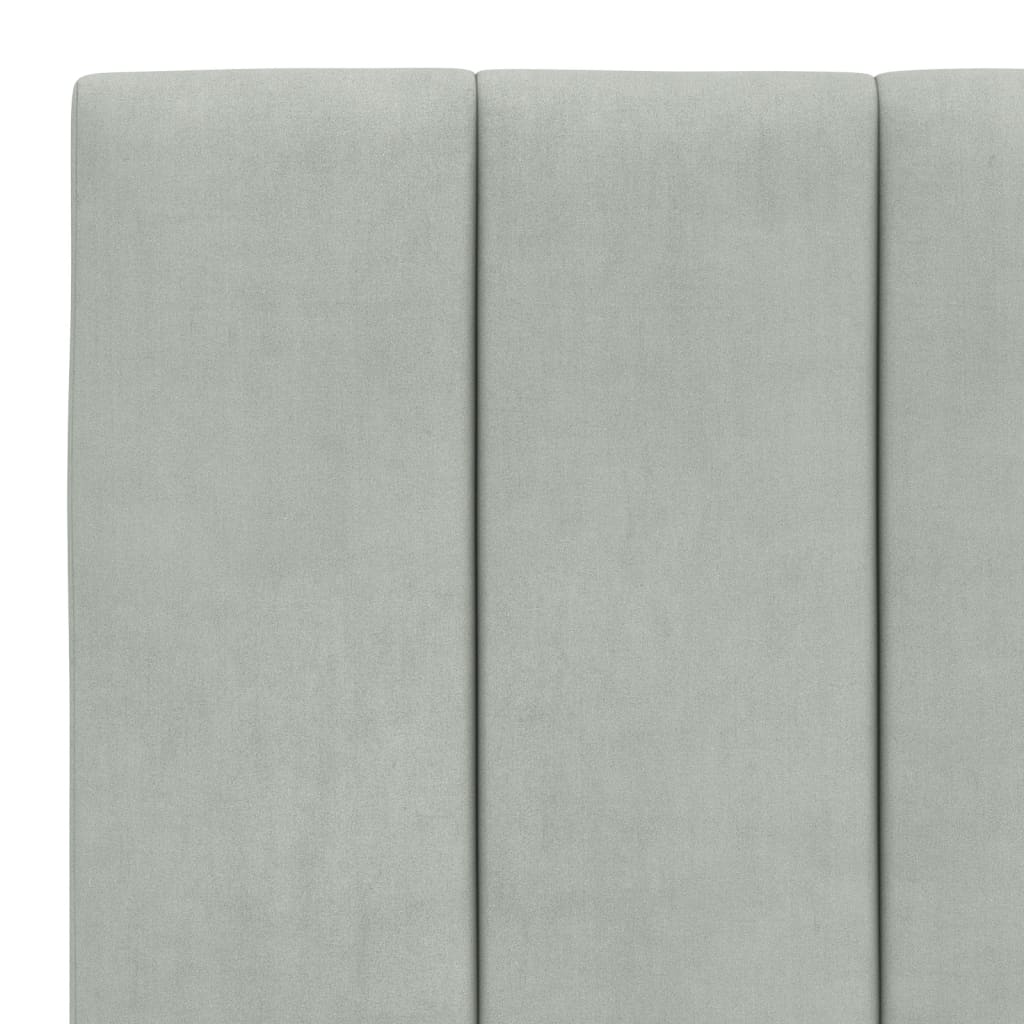 Giroletto con LED senza Materasso Hanko Grigio Chiaro 90x200 cm