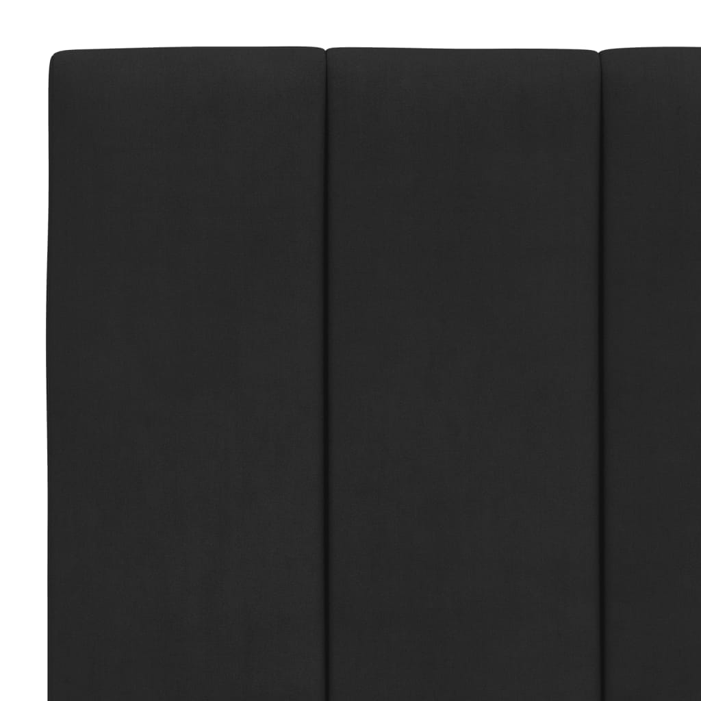 Giroletto con LED senza Materasso Hanko Nero 90x200 cm Velluto