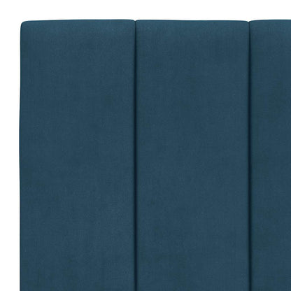 Giroletto con LED senza Materasso Hanko Blu 90x200 cm in Velluto | homemem39
