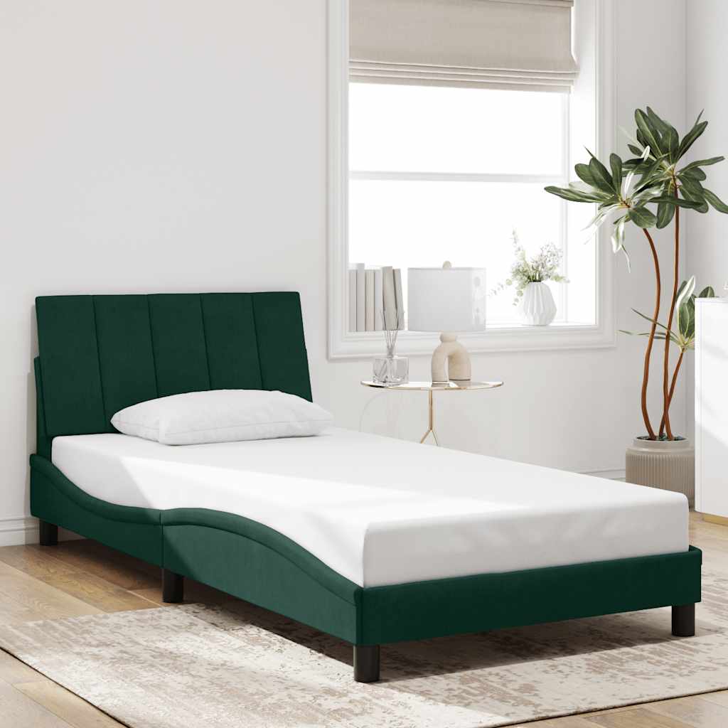 Giroletto con LED senza Materasso Hanko Verde Scuro 100x200 cm | homemem39