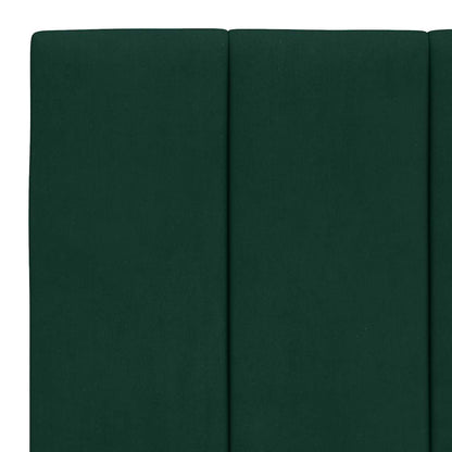 Giroletto con LED senza Materasso Hanko Verde Scuro 100x200 cm in Velluto | homemem39