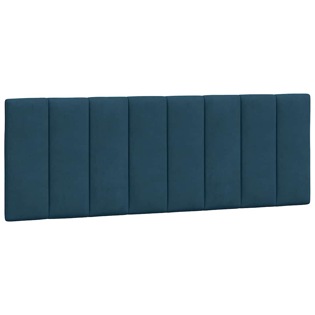 Giroletto con LED senza Materasso Hanko Blu 120x200 cm in Velluto