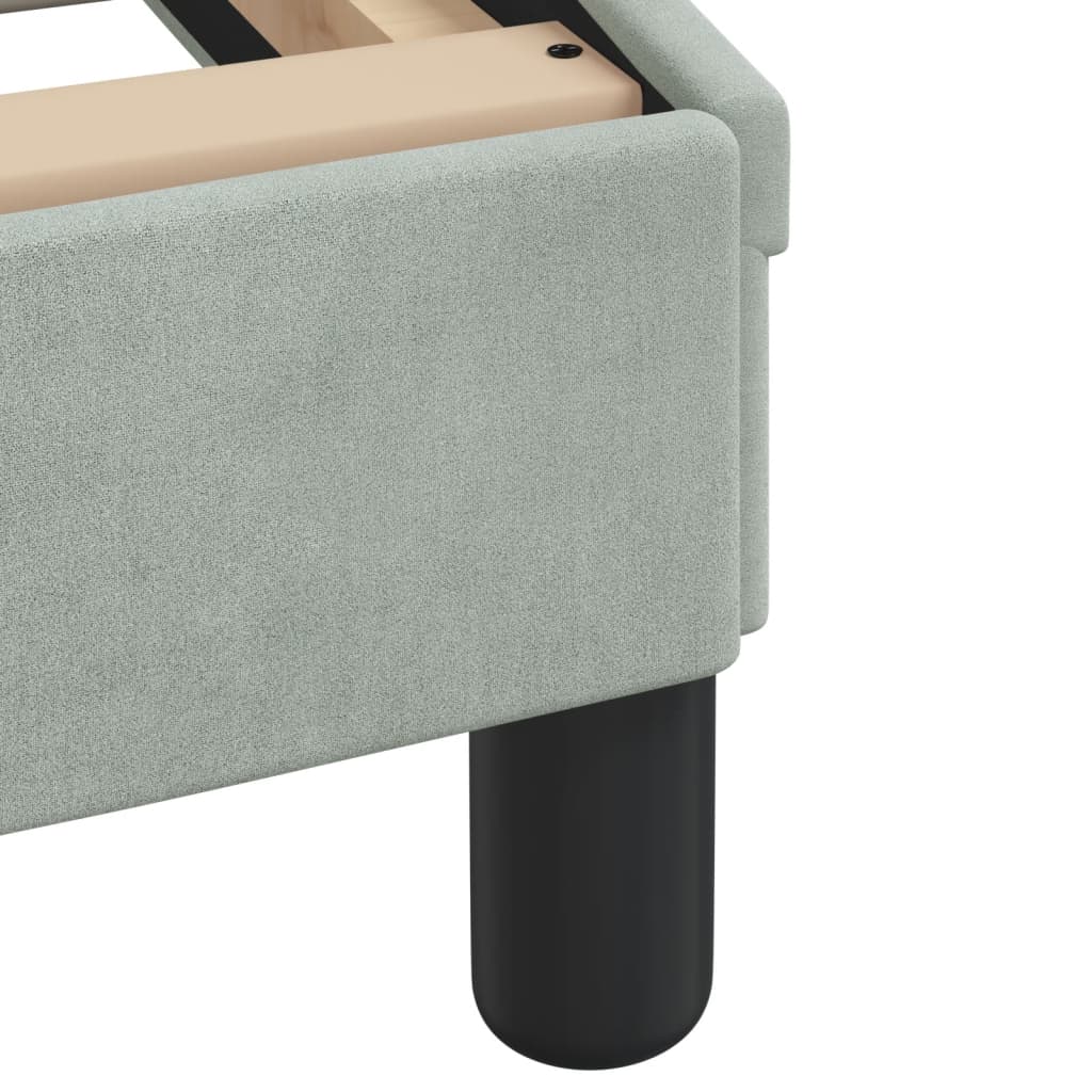 Giroletto con LED senza Materasso Hanko Grigio Chiaro 140x190cm