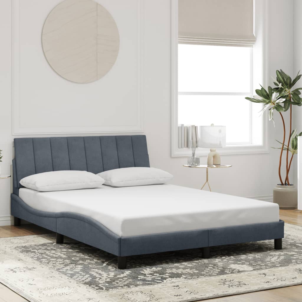 Giroletto con LED senza Materasso Hanko Grigio Scuro 140x200 cm