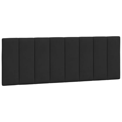 Giroletto con LED senza Materasso Hanko Nero 140x200 cm Velluto