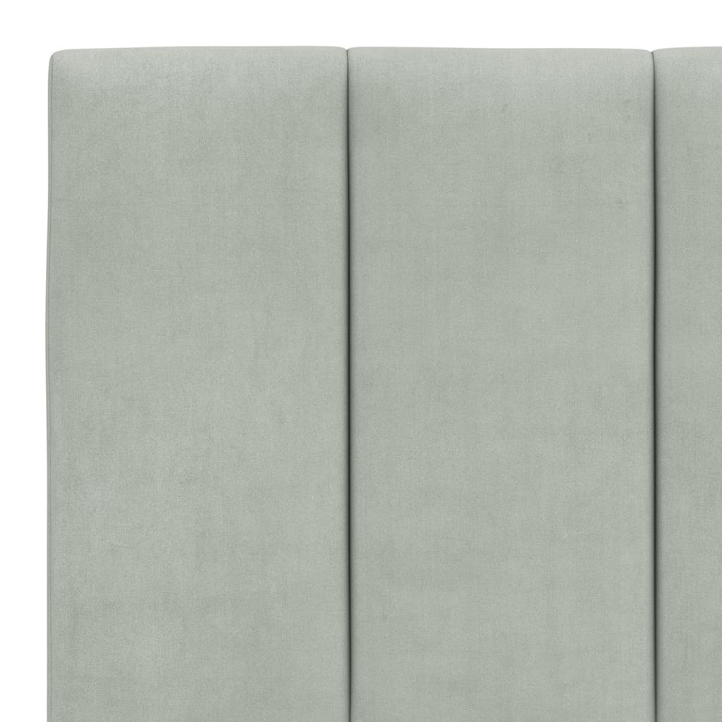 Giroletto con LED senza Materasso Hanko Grigio Chiaro 160x200cm