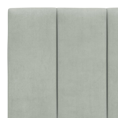 Giroletto con LED senza Materasso Hanko Grigio Chiaro 160x200cm